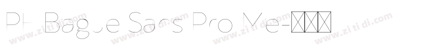 PF Bague Sans Pro Me字体转换